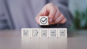  ISO audit checklist verification concept showing compliance and certification audit process for business quality management 